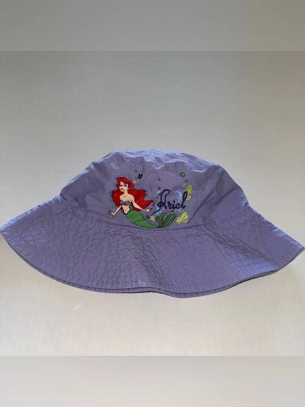 Disney Kids princess Ariel Bucket hat Lavender Purple
